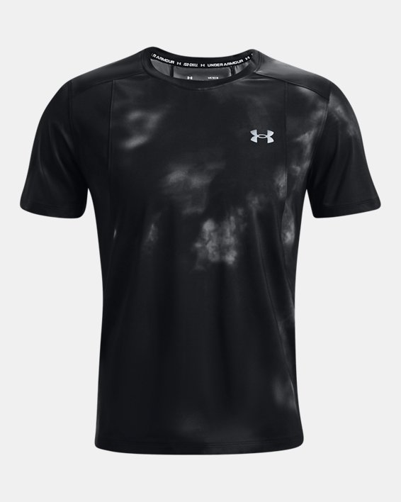 Men's UA Iso-Chill Run Laser Short Sleeve in Black image number 4